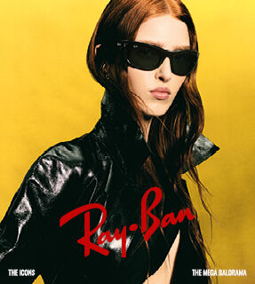 Ray-ban-aurinkolasit naisen kasvoilla